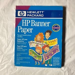 HP Banner Paper for Inkjet Printers - Make your own Banners NEW